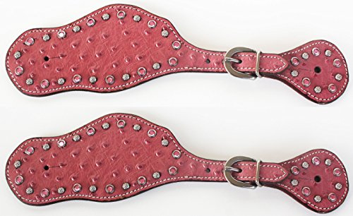 CHALLENGER Horse Western Riding Cowboy Boots Leather Spur Straps Tack 7404