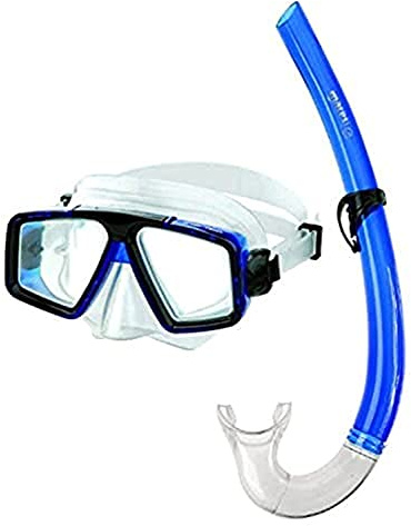 Mares Erwachsene Maske plus Schnorchel Set Starfish 12, Blue, 411740GURBLCL