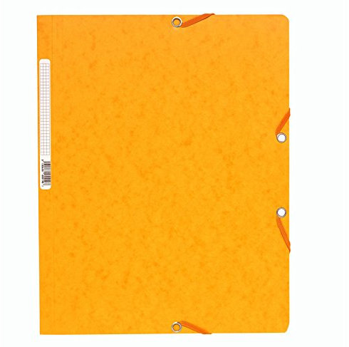 Exacompta 3 Stück Eckspanner ohne Klappen Karton 400 g 24 X 32 cm gelb