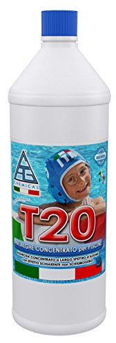 C.A.G Chemical 20T0010 T20 Antialghe Liquido, Concentrato a Basso Potere Schiumogeno