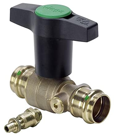 Viega Easytop Kugelhahn mit Entleerung, Serie 2275.3, DN 15 (18 mm)