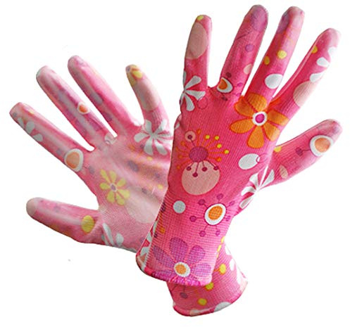 12 Paar Damen-Arbeitshandschuhe Schutzhandschuhe Gartenhandschuhe Modell (R472OG-ROSE) (9)