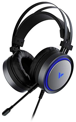 Rapoo VPRO VH530 Gaming Headset 7.1 Surround Sound Over Ear geräuschunterdrückendes Mikrofon LED Multi-Color Beleuchtungssystem schwarz