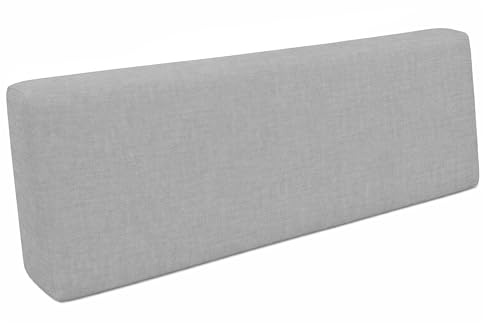 POKAR Palettenkissen Palettenauflagen mit abnehmbarem Bezug Palettenauflage Palettenmöbel Palettensofa, Rückenlehne 120x40, Grau