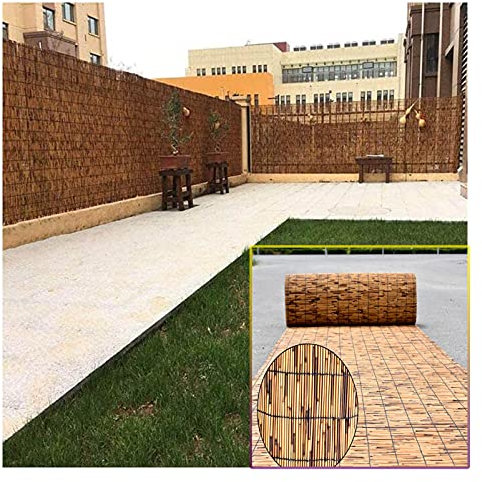 Takeashi Pantalla De Valla Caña,Mimbre Ocultacion, Cañizo Y Brezo, Privacidad De Patio, Rollos De Cercas Bambú, Cortinas para Exteriores, Decoraciones para El Hogar, para Jardín, Balcón, Pasillo