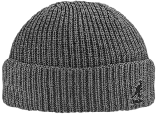 Kangol Cardinal 2 Way Beanie Dockermütze Strickmütze Wintermütze Damen/Herren - mit Umschlag, Docker Winter Herbst-Winter