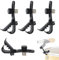 4Pcs Tambour Microphone Clip, Support Tambour Microphone Réglable Clip de Microphone à Bord Tambour Antichoc Clip de Fixation du Microphone Fournitures pour Instruments de Musique