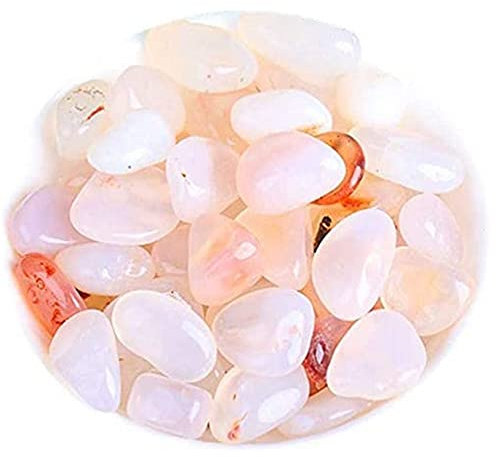 GIVBRO Galets décoratifs pour aquarium, mini jardin, granulés, gravier, rivière, allée, blanc, 200 g