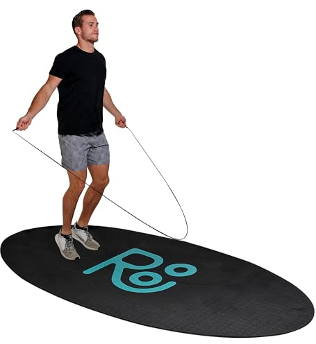 Roo XL Springseilmatte – 180 x 91 cm, die ultimative rutschfeste, dicke 6 mm Springseil-Matte, Outdoor- und Indoor-Workouts – verhindert Verletzungen, verlängert die Lebensdauer der Jumprop-Matte,