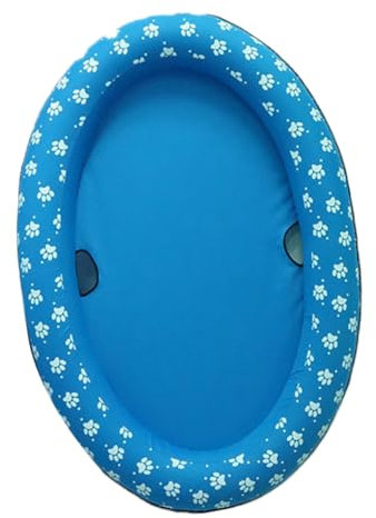BUGUUYO Pet Inflatable Pool Folding Pet Swimming Pool Floating Mat for Dogs and Cats Portable Blue Suitable for Indoor and Outdoor Use