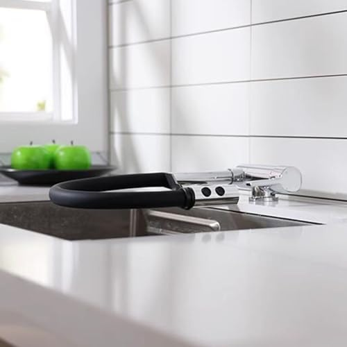 Vorfenster Küchenarmatur Klappbar Wasserhahn Küche Einzelgriff 2 Modi Düse Messing Mischbatterie Küche Vorfenster-Chrom