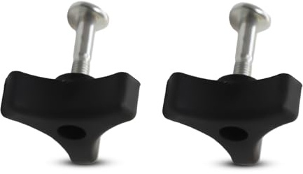 Mtanlo 2 Sets Rasenmäher Griff Knöpfe Mutter Bolt, Ersatzschraube für Rasenmäher, Griff für Rasenmäher, Universal Dreieckige Griff-Befestigungsschrauben für Rasenmäher