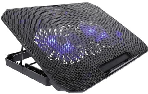 CAXUSD 14-15.6in Laptop Stand Cooling Laptop Radiator Notebook Cooler 2 Silent Fans Cooling Pad for