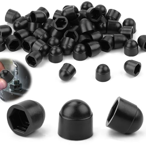 SWTYExt 40 Stück Abdeckkappen für Schrauben M10 Schraubenkappen Schwarz | Schraubenkappen Kunststoff, Schrauben Kappen, Bau von Mechanischen Geräten, Möbeln, Fahrzeugausrüstung, Mehr Verwendet