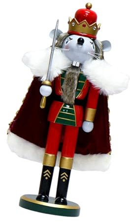 MagiDeal Adorno de Mesa de Cascanueces navideños, artesanías Hechas a Mano, Figura de muñeco de Cascanueces, decoración de para Regalo Festivo,