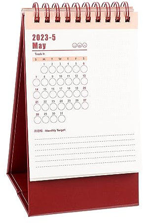 DIYEAH Stehender Handreißkalender Praktischer Tischkalender Für Zuhause Und Büro Hochwertigem Für Notizen Und Tägliche Planung