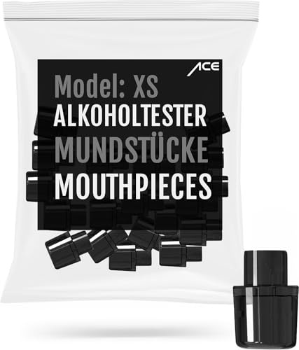 ACE XS Lite Mundstücke - 20x Mundstück für Alkoholtester - Vorratspackung mit 20 Promilletester-Mundstücken XS Lite