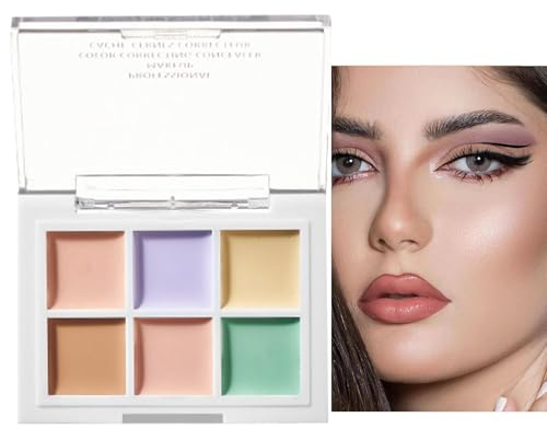 correttore in polvere, correttore trucco,Kit palette di correttori per crema viso - Strumento cosmetico per trucco idratante a lunga durata per acquisti, appuntamenti, feste, uscite serali, uso quotid
