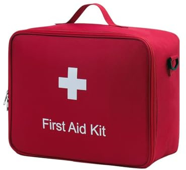 QIUPFGUT Borsa per medicinali, borsa impermeabile di primo soccorso, grande capacità borsa medica di emergenza, Mini Kit di Pronto Portatile Per Casa Ufficio Auto Viaggi