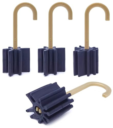 Stopper Fermavento - 4 pezzi - Ammortizzatore per Finestre e Porte Universale in Gomma - 2 tipi - impedisce la chiusura accidentale a causa delle correnti d'aria (Neri)