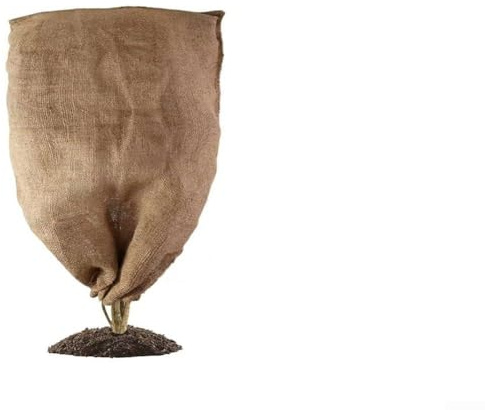 Sacchetti ecologici per la protezione delle piante in iuta per l'inverno, mantengono le piante al sicuro dal freddo e dagli animali (80 × 100 cm)