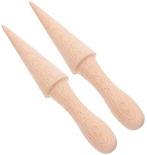 Cabilock 2 pièces Moule à Cornet de Glace Moule à Oeufs Forme de Cône Ergonomique Accessoire DIY pour Glaces Maison Sans Burrs Confortable à
