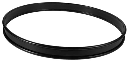 Trommelspannring 16 Zoll aus Eisen für Bassdrum und Schlaginstrumente | Schwarz, Moderne Ausführung für Recording Studios und Persönliche Übung, Einfache Montage