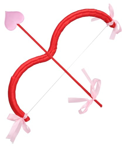 HOODANCOS Arc en Mousse de Cupidon Léger et Sûr Ensemble Flèches de Cupidon pour Costume de Fête et Cosplay Accessoires Décoratifs pour Garçon et Filles et Adultes pour Saint-Valentin et