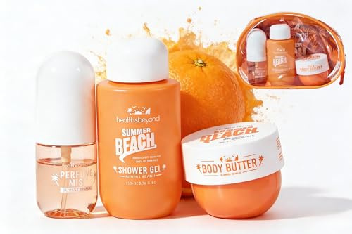 SUMMER Beach - Sommarpresentförpackning, presentidé för kvinnor, jul, födelsedag, alla hjärtans dag, älskarinna - Trio SUNSET Beach