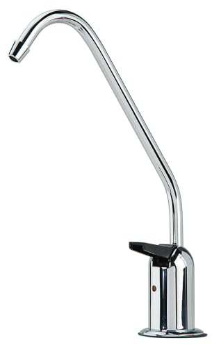 Watts Premier Standard Air Gap Auxiliary Faucet with 1/4 Supply Tubing Connection for RO Reverse Osmosis Water Filtration Systems, Touch N'Flow Spring Loaded Handle, Chrome
