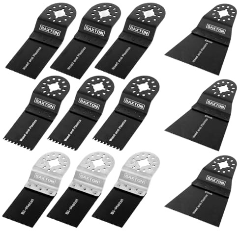 Saxton SHMXA12 12 lames pour outil multifonction Fein Multimaster et Bosch Multitool