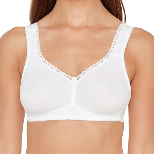 Susa 7758 - Soutien-gorge de tous les jours - Sans armature - Femme, Blanc (003), 90AA