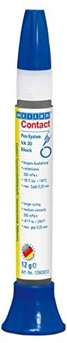 WEICON Contact VA 30 Black - Adhesivo de cianoacrilato, 12 g, para caucho y plástico