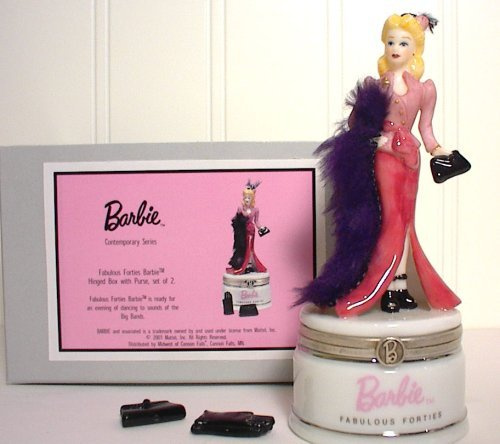 Barbie Fabulous Forties Porcelain Hinged Storage Box