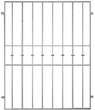 Fenstergitter Charly Sicherheitsgitter Gitter Fenster Feuerverzinkt 1070x1055 mm