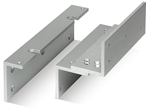 Amalocks 300ZL Z&L Bracket Set for Amalocks Electric Magnetic Lock 600lbs Mini Magnet for Inward Swing Door
