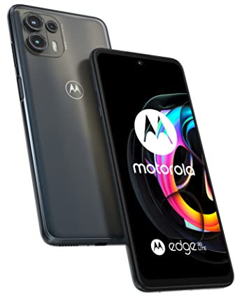 Motorola Moto Edge20 Lite Smartphone (pantalla FHD+ de 6,7, cámara de 108 MP, cámara de 8/128 GB, 5000 mAh, Android 11), grafito eléctrico, incluye funda protectora [exclusiva en Amazon]