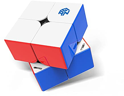 GAN 251 M Leap Zauberwürfel 2x2, Magnetisch Mini Speed Cube, UV | Original Speedcube mit 63 Magnete, Lernspielzeug Geschenk für Kinder, Anfänger + Erwachsene, Puzzle Fidget Toy, Stickerlos