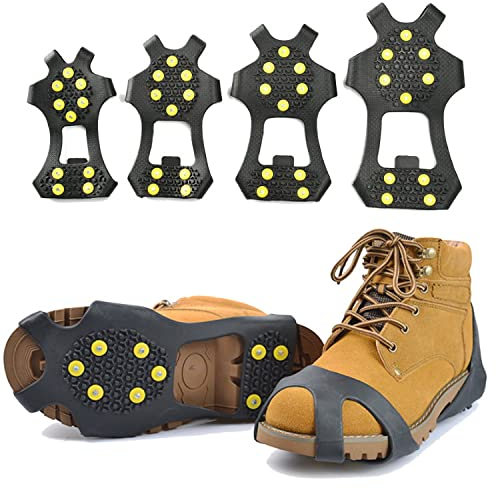 SKINSTAR Schuhspikes Schuhkrallen Ice Klampen Schnee Spikes Steigeisen Eiskrallen Anti Rutsch