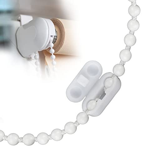 OBYJCA 12 PCS Roller Blind Chain Connectors, Plastic Chain Connectors Fits Roller Roller Blind Fittings Blind Window Clips Blind Safety Clips for Vertical Window Blinds