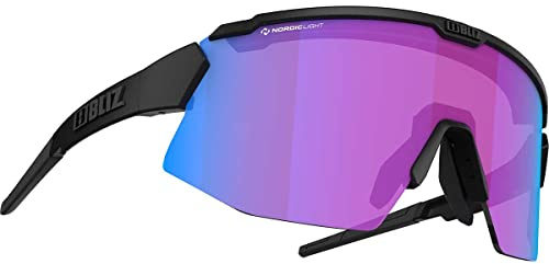 Bliz Breeze Small Nordic Light Sportbrille, matt black-violet blue multi