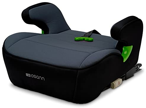 Osann Junior Isofix Gurtfix i-Size Sitzerhöhung mit Isofix Auto Kinder (126-150 cm) - Nero