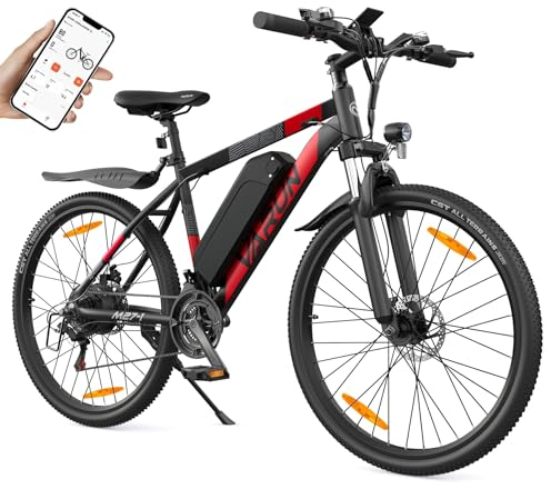 VARUN E Bike, 27,5 Zoll E-Mountainbike Herren Damen, APP-Modell, 48V13Ah Akku, LCD-Display mit 5 Fahrstufen, 21-Gang, Elektrofahrrad für Erwachsene, Reichweite Max 110KM