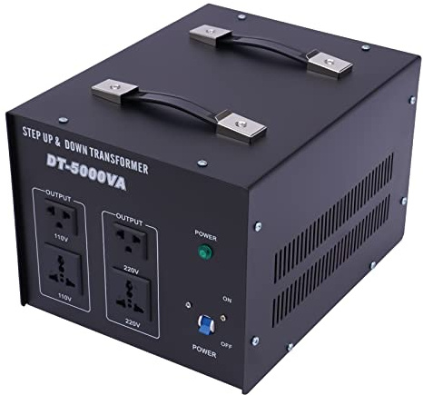 Transformateur de tension 4000 W - 110 V à 220 V - Transformateur Électronique Compact et sûr - Convient pour tous les appareils - Transformateur de voyage