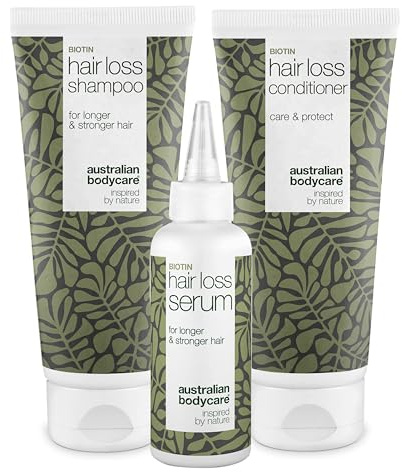 Australian Bodycare Haarausfall Kit: Serum 100ml, Shampoo 200ml & Conditioner 200ml mit Koffein