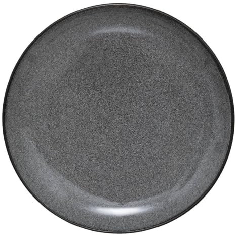 Secret de Gourmet Diane Assiette plate en céramique grise Diamètre 27 cm