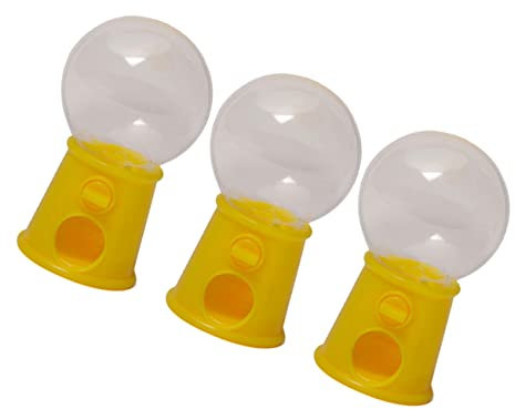 OFFSCH 3piezas Mini Gumball Machines Para Dispensador De De Plástico Juguete Para Coordinación Mano- y