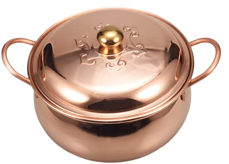 EnerCoppeX Der alte orientalische handgefertigte Kupfertopf hat eine gute Wärmeleitfähigkeit. Dies ist die beste Wahl für diejenigen, die gerne kochen und Geschmack verfolgen. (Gastopf (24cm))