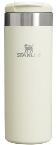 Stanley AeroLight Transit Bottle 16 oz | Locking Drink Through Lid | Leak Resistant Water Bottle or Coffee Travel Mug | Lightweight Insulated Stainless Steel | BPA-Free | Cream