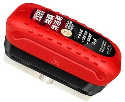 Multifunktionale Kfz-Ölfilm-Reinigungsbürste Multifunktionale Kfz-Ölfilm-Reinigungsbürste Ölfilm-entferner Windschutzscheiben Multifunktionale KFZ Ölfilmreiniger (Watermelon Red, One Size)